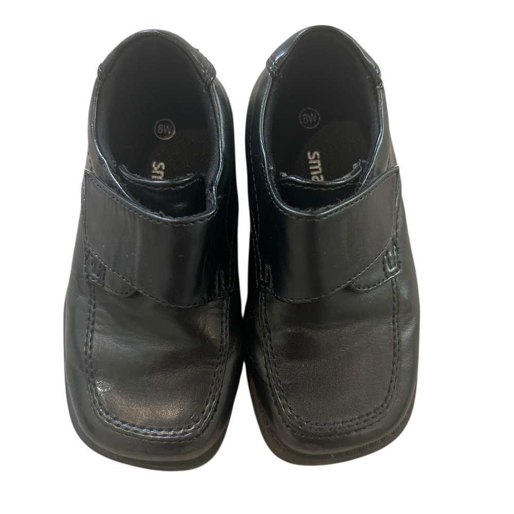 Smartfit Black Toddler Shoes Zelcro Fastener Size 8W